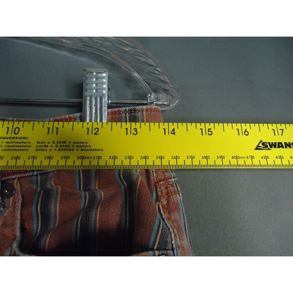 American Eagle Multicolored Striped High Rise Stretch Mom Jean Womens Size 4 XL - Picture 6 of 9